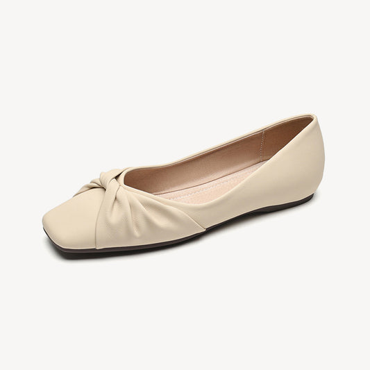 Women's Daily Commuting Soft Sole Breathable Large Size Slip-On Flats-ONEIZY