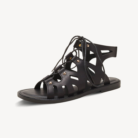 Women's Roman Style Fashionable Versatile Hollow Strap Sandals-ONEIZY