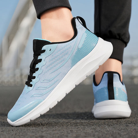 Men's Mesh Travel All-Match Casual Large Size Lace-Up Sneakers
