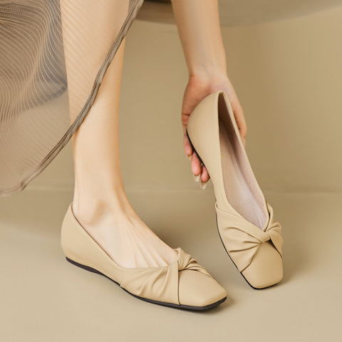 Women's Daily Commuting Soft Sole Breathable Large Size Slip-On Flats