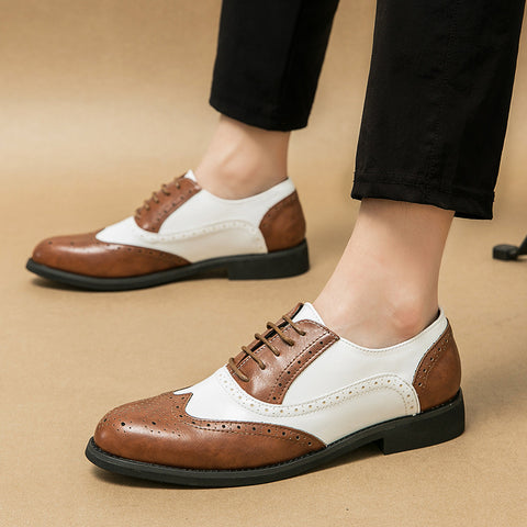 Men's Business Retro British Style Versatile Fashion Large Size Oxfords