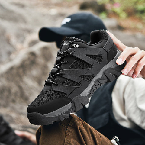 Men's Mesh Outdoor Hiking Casual Breathable Color Block Sneakers