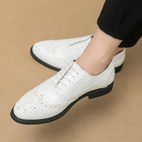 Men's Business Retro British Style Versatile Fashion Large Size Oxfords