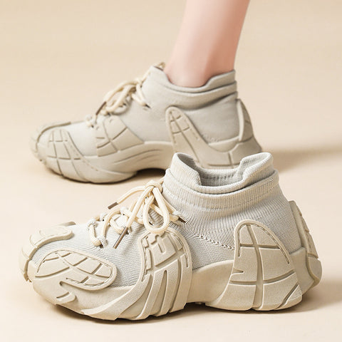 Women's Flyknit Casual Comfortable Breathable Lightweight Sneakers