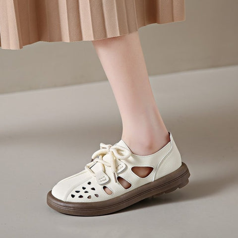 Women's European American Casual Comfortable Lace-Up Breathable Sandals