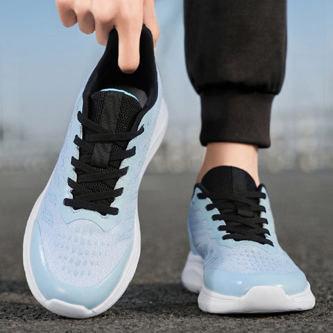Men's Mesh Travel All-Match Casual Large Size Lace-Up Sneakers