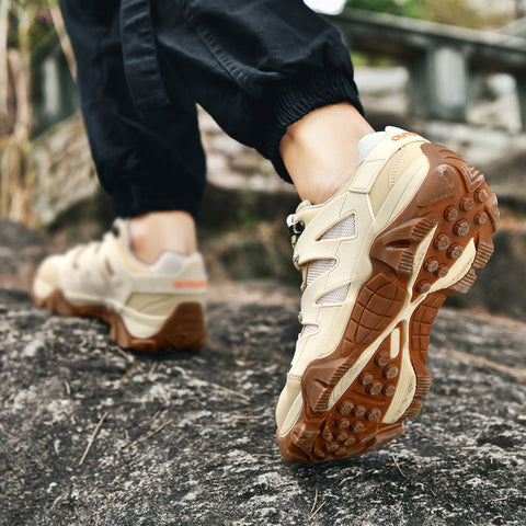 Men's Mesh Outdoor Hiking Casual Breathable Color Block Sneakers