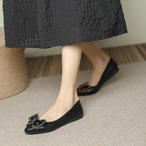 Women's Professional All-Match Breathable Wear-Resistant Flower Flats