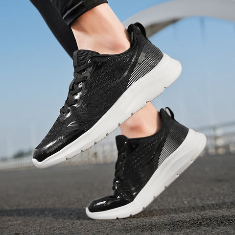 Men's Mesh Travel All-Match Casual Large Size Lace-Up Sneakers