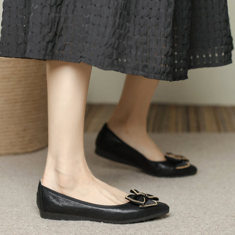 Women's Professional All-Match Breathable Wear-Resistant Flower Flats
