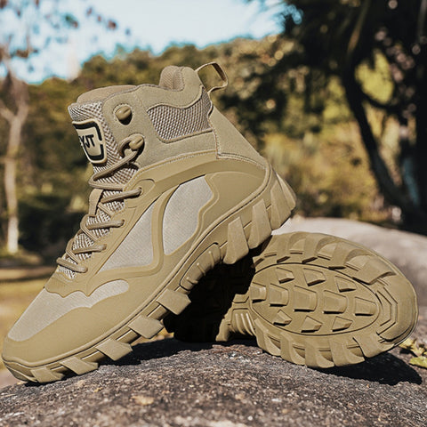 Men's Canvas Outdoor Climbing Non-Slip Wear-Resistant Boots