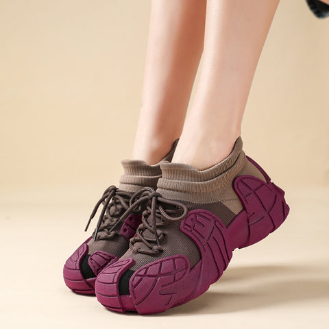 Women's Flyknit Casual Comfortable Breathable Lightweight Sneakers