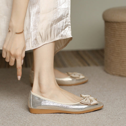 Women's Professional All-Match Breathable Wear-Resistant Flower Flats