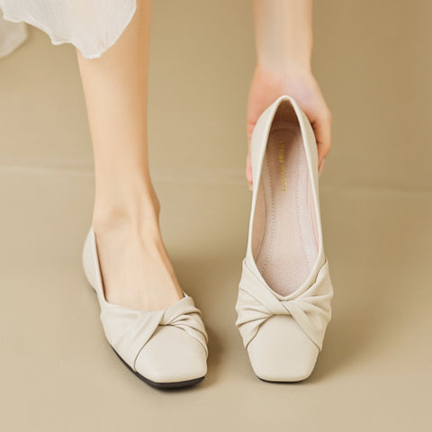 Women's Daily Commuting Soft Sole Breathable Large Size Slip-On Flats