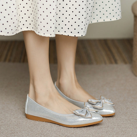 Women's Professional All-Match Breathable Wear-Resistant Flower Flats