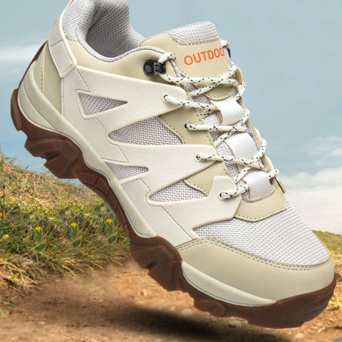 Men's Mesh Outdoor Hiking Casual Breathable Color Block Sneakers