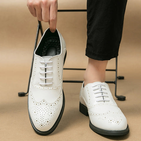 Men's Business Retro British Style Versatile Fashion Large Size Oxfords