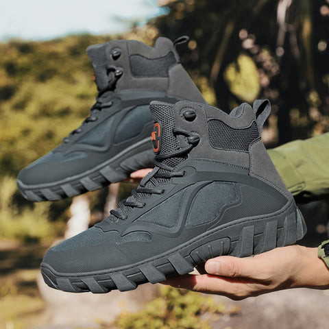 Men's Canvas Outdoor Climbing Non-Slip Wear-Resistant Boots