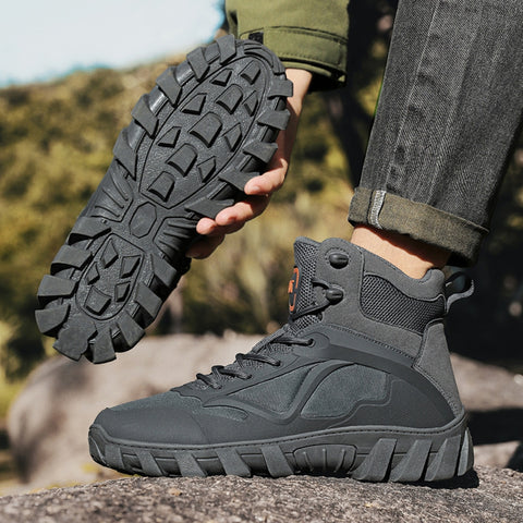 Men's Canvas Outdoor Climbing Non-Slip Wear-Resistant Boots