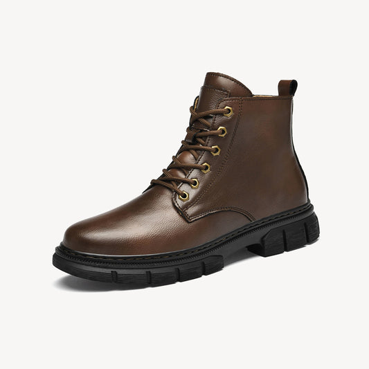 Men's All-Match Cowhide High-Top Large-Size Boots
