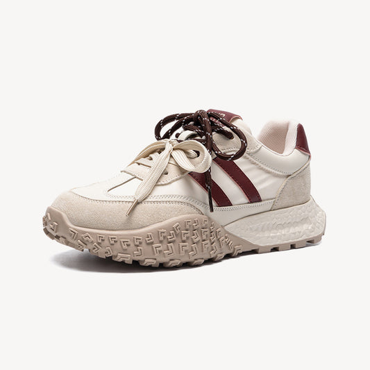 Women's Retro Casual Moral Training Color Block Anti-Slip Sneakers