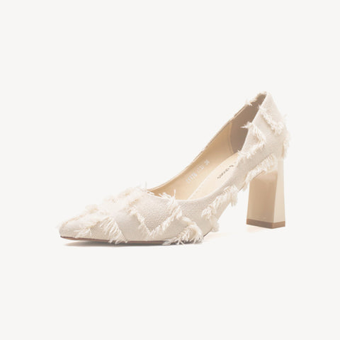 Women's Maomaoge Sweet Little Fragrance Style Thick High Heels