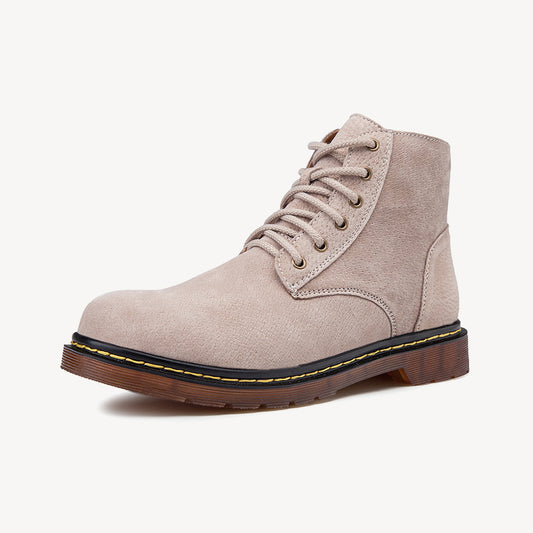 Men's Leather Outdoor Retro Casual Height-Enhancing Large Size Boots