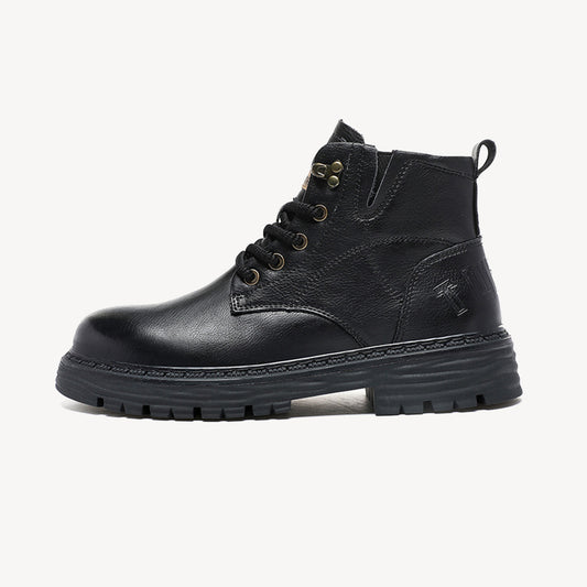Men's Genuine Leather Retro British Shock Absorbing Workwear Boots
